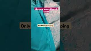 beautiful brocade saree with zari creapers allover 888 freeshpngdm9502365414 [upl. by Solomon983]