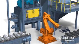 Wheelabrator DS1 KW Manipulator Shot Blast System [upl. by Ardell]