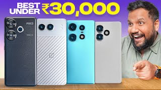 Best Phones Under Rs 30000 Q3 2024  The Most Exciting Category [upl. by Nosnev]