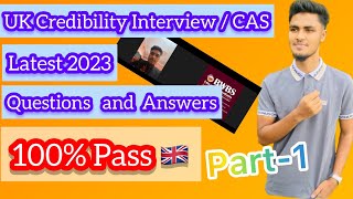 UK student visa Credibility CAS InterviewI PCIPre CAS Interview2023PassedIMiddlesex University [upl. by Lavina955]