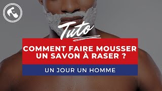 Comment faire mousser un savon à raser [upl. by Froemming]