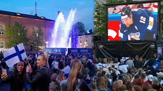 Ice Hockey World Championship 2022 final match and celebration in Tampere Finland [upl. by Eldwun]