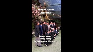 Super Junior  Sorry Sorry at Ryewooks Wedding FULL VERS [upl. by Yllor870]