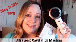 Ultrasonic Fat Cavitation Machine How To Use Tips [upl. by Hpeosj]