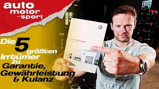 Wer bezahlt Die 5 größten Irrtümer zu Garantie Gewährleistung und Kulanz  Bloch erklärt 49  ams [upl. by Serilda]