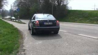 Passat W8 Sound by Individual Exhaust [upl. by Silra]