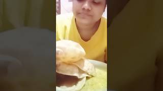 Eating Puri Sobji eating shorts indianstreetfood [upl. by Florio947]