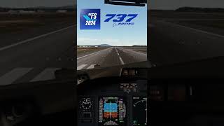 Flight Simulator 2024 Boeing 737 Landing Cockpit View fs2024 msfs [upl. by Jeremie]