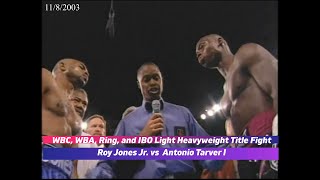 Roy Jones Jr vs Antonio Tarver I [upl. by Merchant341]