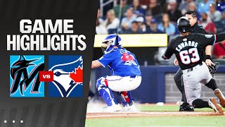 Marlins vs Blue Jays Game Highlights 92824  MLB Highlights [upl. by Hagerman]