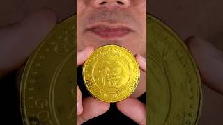 ASMR  Big Chocolate Coin doctortristanpeh shorts ASMR [upl. by Ahseka]