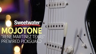 Mojo Tone quotRene Martinez Texasquot Strat Pickup Prewired Pickguard Review [upl. by Ruenhcs853]