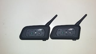 How to Pair Two Vnetphone V6 Bluetooth Intercoms  in Helmet Communication [upl. by Nylla]