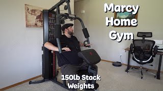 Get Fit At Home Total Body Training With The Marcy 150lb Multifunctional Gym Station [upl. by Dnaltiak704]