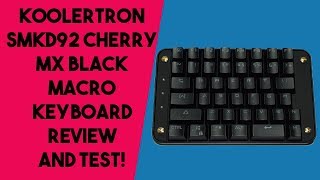 Koolertron SMKD92 Macro Keyboard Review and Test [upl. by Gard181]