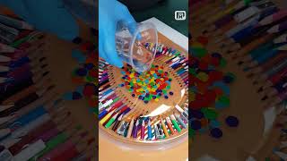 DIY Epoxy Resin Clock with Colored Pencils [upl. by Ediva852]