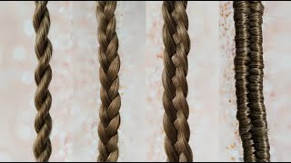 4 Estilos Básicos de Trenzas  Como Hacer Trenzas  How to do Braids Easy [upl. by Onileba536]