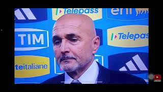 Lintervista a Luciano Spalletti dopo la partita contro il Belgio🇧🇪🇮🇹 [upl. by Michella]