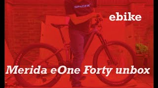 Unboxing a Merida eOne Forty ebike [upl. by Narmak]