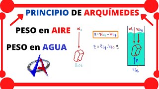 💪PRINCIPIO de ARQUIMEDES PESO APARENTE y REAL 👍ENTRA y ENTÉRATE de TODO lo que DEBES SABER [upl. by Wadesworth172]