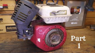 Restoring a Honda GX160 for a high pressure water pump  Part 1 [upl. by Enaerb]