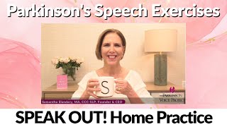 Parkinsons Speech Exercises Extra SPEAK OUT Activities [upl. by Roee766]