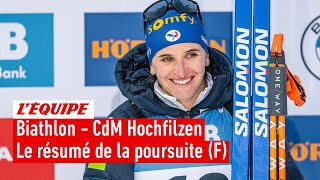 Biathlon 2022  Une course quasiparfaite signée Julia Simon pour soffrir la poursuite dHochfilzen [upl. by Bartley]