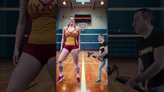 Super Tall Woman Dances You Wont Believe Her Volleyball Moves tallmodel tallwoman [upl. by Soren]