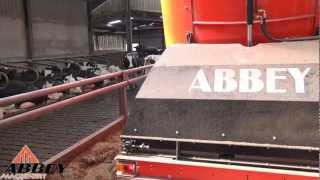 Abbey Machinery Rear Cross Elevator PVC Type behind Massey Ferguson 390T [upl. by Edecrem272]