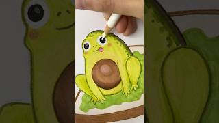 Je mélange une grenouille avec un avocat ✍️🐸🥑 [upl. by Nnaitsirhc850]