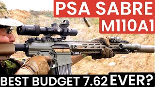 PSA M110a1 SABRE  762 Budget Battle Rifle [upl. by Aihsenor141]