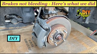 Brakes not bleeding Heres what we did  DIY [upl. by Ahsoem539]