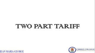 Two part tariff [upl. by Padraic]