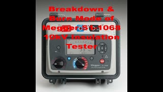 Breakdown amp Burn Mode Setting of Megger S11068 [upl. by Eissat]