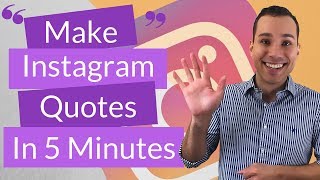 How To Create Your Own Instagram Quotes In The Next 5 Minutes For Free [upl. by Arbas]