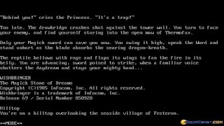 Wishbringer gameplay PC Game 1985 [upl. by Tchao]