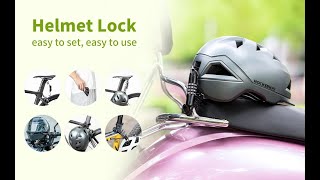 ROCKBROS Motorcycle Helmet Lock [upl. by Aikim]