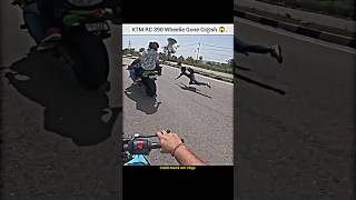 Ktm RC 390 wheelie gone wrong 😞 Crsh 🤬shorts bike rider ktm wheelie crash stunt duke390 [upl. by Patterson]