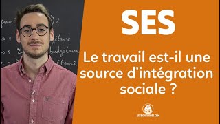 Le travail estil une source dintégration sociale   SES  Terminale  Les Bons Profs [upl. by Drof450]