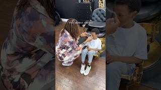 Face Shield For Autism Haircut 🤔 Does it work autism sensoryprocessingdisorder barbershop [upl. by Ecirad]