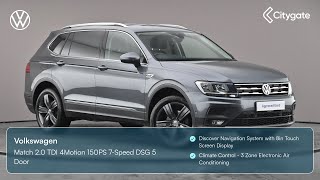 Volkswagen Tiguan Allspace  Match 20 TDI 4Motion 150PS 7Speed DSG 5 Door  Citygate Volkswagen [upl. by Walford369]