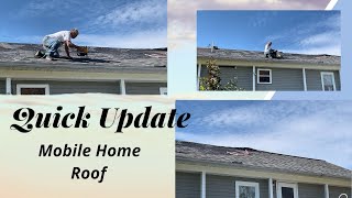 Roofing Our Mobile Home  Progressing Slowly  Mobile Home Living [upl. by Iew]