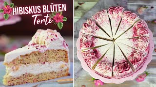 Ein völlig neuer Geschmack Leckerste HibiskusblütenTorte 😍 Kikis Kitchen [upl. by Savell677]