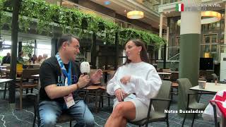 Eurovision2024 intervista a Nutsa Buzaladze Georgia [upl. by Jarvey]