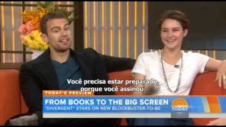 Legendado Entrevista de Theo James amp Shailene Woodley Today Show [upl. by Alex259]