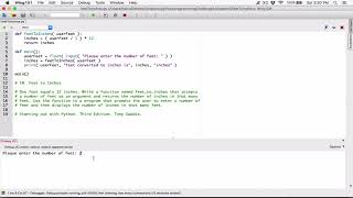 510 Part 2 Feet to Inches  Python [upl. by Pang]