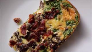 Gorgonzola Mushroom amp Bacon Quıche Keto [upl. by Sidras]