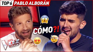 Las covers más BONITAS de PABLO ALBORÁN en La Voz [upl. by Vanhook]