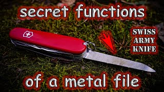 Secret Functions of the Swiss Army Knife Metal File [upl. by Ernest]