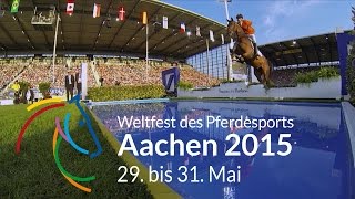 Weltfest des Pferdesports Aachen 2015 Springen Dressur Fahren [upl. by Lahcear485]